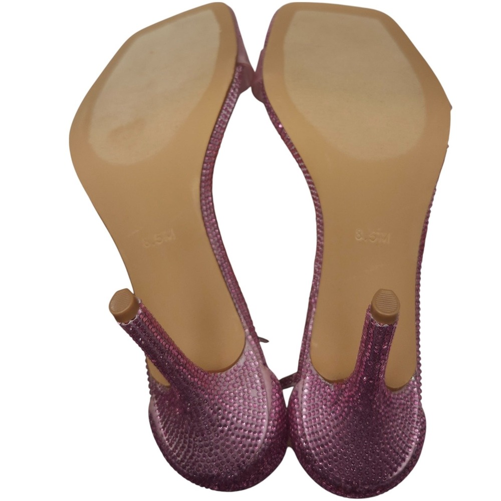 BETSEY JOHNSON Cole Pink Rhinestone Stiletto Sandal size 8.5 | NEW IN BOX $148 - Picture 6 of 11